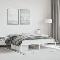 Bedframe metaal wit 180x200 cm - thumbnail