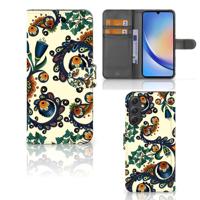 Wallet Case Samsung Galaxy A24 4G Barok Flower - thumbnail