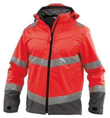 DASSY hoge zichtbaarheidsjas malaga rood/grijs l