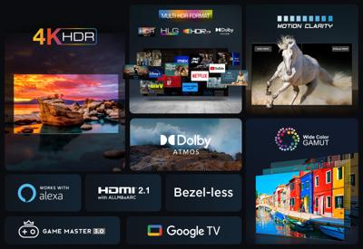 TCL Smart TV 55P755 4K Ultra HD 55 inch LED HDR D-LED