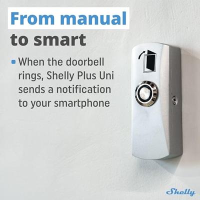 Shelly Shelly Plus Uni Universele module WiFi, Bluetooth