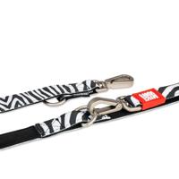 Max & Molly 117009 hond & kat riem 1,6 m Zwart, Wit Nylon Standaard riem - thumbnail