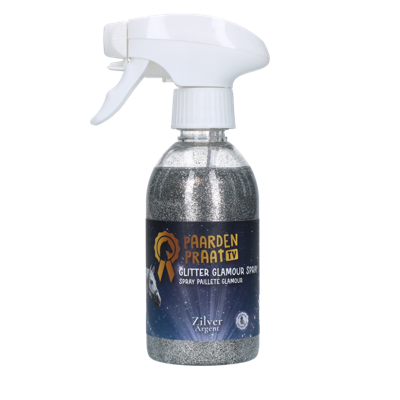 Paardenpraat TV Glitter Glamour Spray Zilver Paardenpraat TV Glitter Glamour Spray Zilver