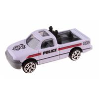 LG Imports schaalmodel Patrol Police pickup 7 cm wit - thumbnail