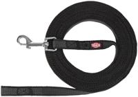 Trixie hondenriem sleeplijn met rubber bekleed zwart - thumbnail