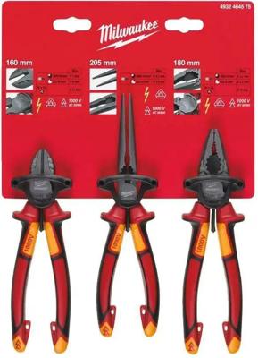 Milwaukee VDE 3-delige tangenset - 4932464575