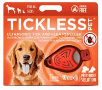 Tickless teek en vlo afweer voor hond en kat fluoriserend oranje - thumbnail