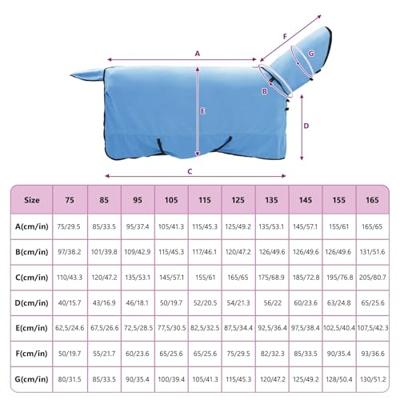 VidaXL Paardendeken volledige aqua polyester VidaXL Paardendeken volledige aqua polyester