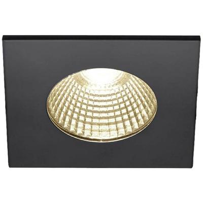 SLV Vierkante inbouwspotPatta 8cm - 7,3w - 1800-3000K zwart - 1002101