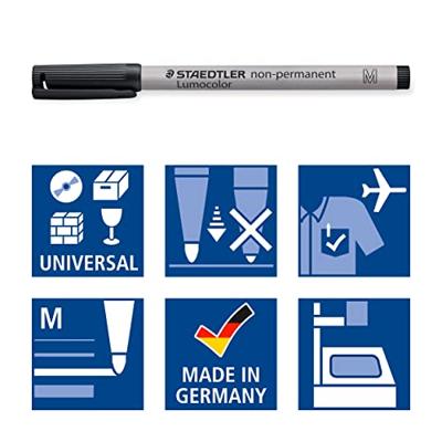 Viltstift staedtler ohp lumo m 315 non perm zwart Viltstift staedtler ohp lumo m 315 non perm zwart
