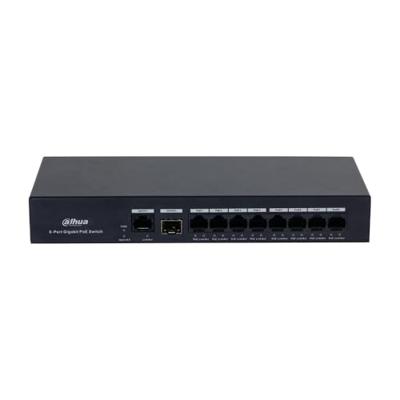 Dahua Ethernet Switch - 8 Poorten - 10 / 100 / 1000 Mbps - Metaal