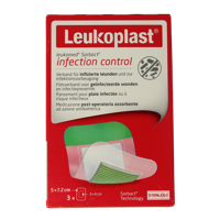 Leukomed Sorbact infection control 5 x 7.2cm 3 Stuks - thumbnail