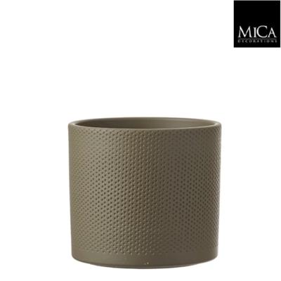 Mica Decorations era pot groen relief 17,5x19,5cm Mica Decorations era pot groen relief 17,5x19,5cm