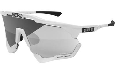 Scicon - Fietsbril - Aeroshade - Wit Gloss - Fotochrome Lens Zilver