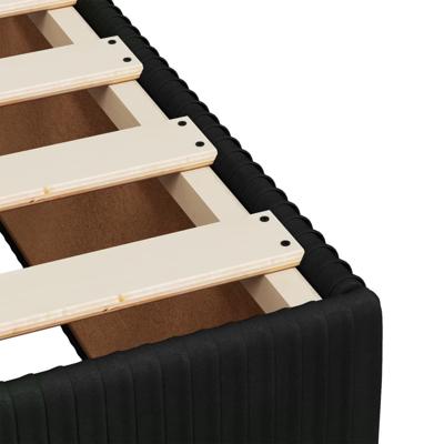 Bedframe zonder matras 140x200 cm fluweel zwart