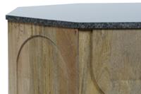 Hoofdtafel DKD Home Decor Marmer Mangohout 80 x 80 x 45 cm - thumbnail