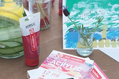 Talens Art Creation acrylverf tube van 75 ml, karmijn