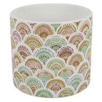 Bloempot Multi color keramiek 13,5 cm | 6 stuks - thumbnail