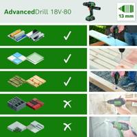 Bosch Home and Garden AdvancedDrill 18V-80 QuickSnap 06039E2000 Accu-schroefboormachine 18.0 V - thumbnail