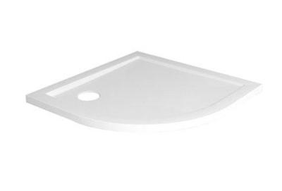 Douchebak Wiesbaden Compo | 90x90x4 cm | SMC | Excl.Afvoer | Kwartrond | Wit glans