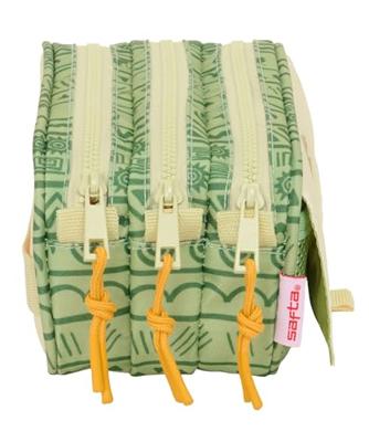 Pennenetui met 3 vakken Mufasa Groen Beige 21,5 x 10 x 8 cm Pennenetui met 3 vakken Mufasa Groen Beige 21,5 x 10 x 8 cm