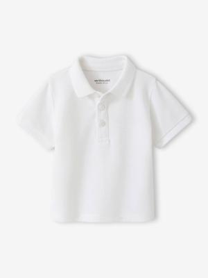 Polo baby korte mouwen om te personaliseren wit