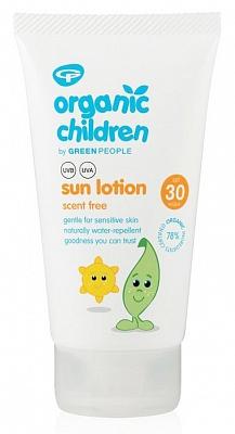 SPF 30 - Green People Organic Children Sun Lotion Scent Free - 150ml SPF 30 - Green People Organic Children Sun Lotion Scent Free - 150ml