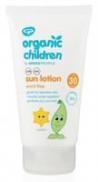 SPF 30 - Green People Organic Children Sun Lotion Scent Free - 150ml - thumbnail