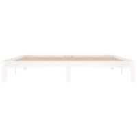 Bedframe massief hout wit 180x200 cm 6FT Super King - thumbnail