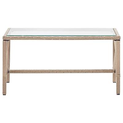 4-delige Loungeset met kussens poly rattan beige 4-delige Loungeset met kussens poly rattan beige