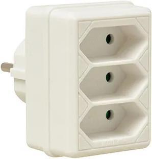 Euro verdeelstekker 3-voudig wit VB Extend