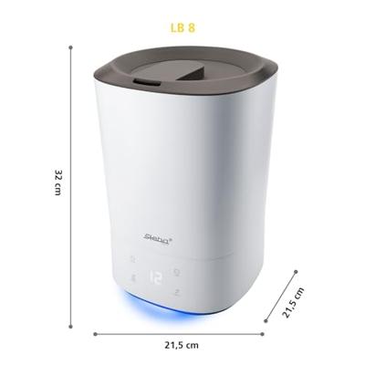 Steba LB8 - Luchtbevochtiger - Ultrasoon - LED-display - Wit Steba LB8 - Luchtbevochtiger - Ultrasoon - LED-display - Wit