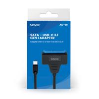 SAVIO AK-69 Adapter USB-C 3.1 Gen 1 (M) - SATA (F) voor 2,5" schijven - thumbnail