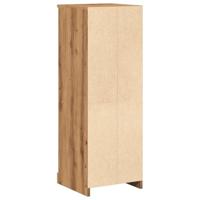 Hoge kast 36x35,5x103,5 cm bewerkt hout artisanaal eikenkleurig - thumbnail