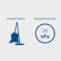 Scheppach Stofzuiger water en stof 20L 1200W 3 in 1 NTS20 - thumbnail