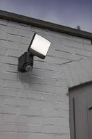 Grote donkergrijze wandlamp met PIR sensor en LED lichtbron (5000K Helder wit) &apos;Lutec Sunshine&apos; - thumbnail