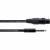 Cordial EM 3 FV XLR Verbindingskabel [1x XLR-bus 3-polig - 1x Jackplug male 6,3 mm (stereo)] 3 m Zwart