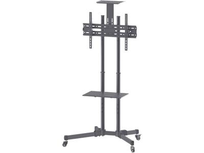Manhattan Trolley voor TV's en monitoren, voor schermen 37"-65", VESA-compatibiliteit: van 200x200 tot 600x400 mm (controleer de afmetingen van de vier montagegaten aan de achterzijde), max. 40 kg, zwart Manhattan Trolley voor TV's en monitoren, voor schermen 37"-65", VESA-compatibiliteit: van 200x200 tot 600x400 mm (controleer de afmetingen van de vier montagegaten aan de achterzijde), max. 40 kg, zwart