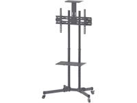 Manhattan Trolley voor TV's en monitoren, voor schermen 37"-65", VESA-compatibiliteit: van 200x200 tot 600x400 mm (controleer de afmetingen van de vier montagegaten aan de achterzijde), max. 40 kg, zwart - thumbnail