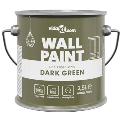 VidaXL Muurverf groen 2,5 l wandprint