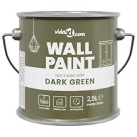 VidaXL Muurverf groen 2,5 l wandprint - thumbnail
