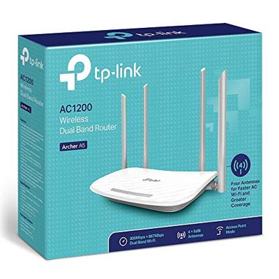 TP-LINK Archer A5 draadloze router Dual-band (2.4 GHz / 5 GHz) Fast Ethernet Wit TP-LINK Archer A5 draadloze router Dual-band (2.4 GHz / 5 GHz) Fast Ethernet Wit