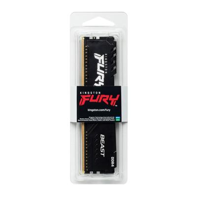 Kingston FURY Beast Werkgeheugenmodule voor PC DDR4 8 GB 1 x 8 GB Non-ECC 3200 MHz 288-pins DIMM CL16 KF432C16BB/8