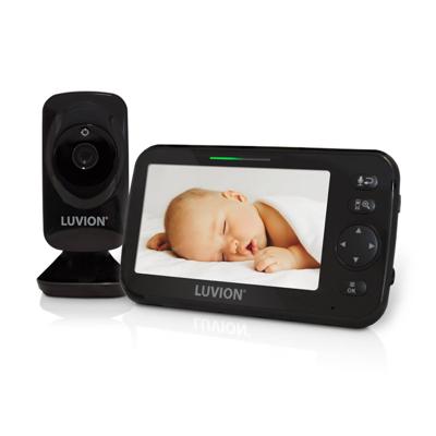 Luvion Icon Deluxe babyfoon met camera en 5' kleurenscherm zwart
