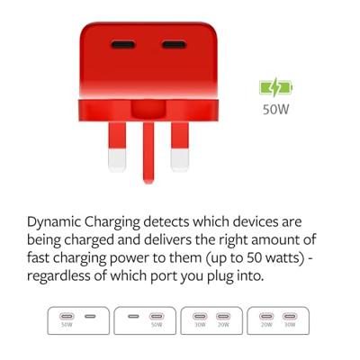 Twelve South PlugBug oplader EU/UK (50W) - Multi Color - thumbnail