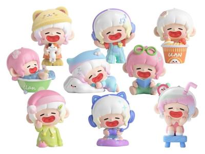 Original Character Trading Figures Blind Box 8-Pack Lazy Home Diary 9 cm