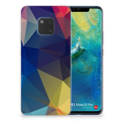 Huawei Mate 20 Pro | TPU Hoesje | Polygon Dark