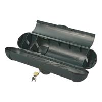 ProPlus veiligheidsbox voor cee-stekkerverbindingen met hangslot - ip44 - ø 11 x 36 cm - zwart - thumbnail