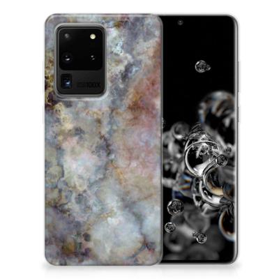 Samsung Galaxy S20 Ultra | TPU | Siliconen hoesje | Marmer Grijs