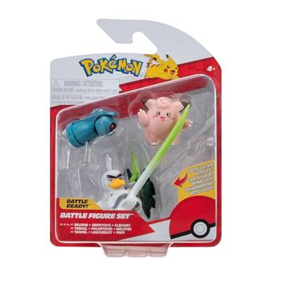 Pokémon Battle Figure Set 3-Pack Clefairy, Beldum, Sirfetch'd 5 cm